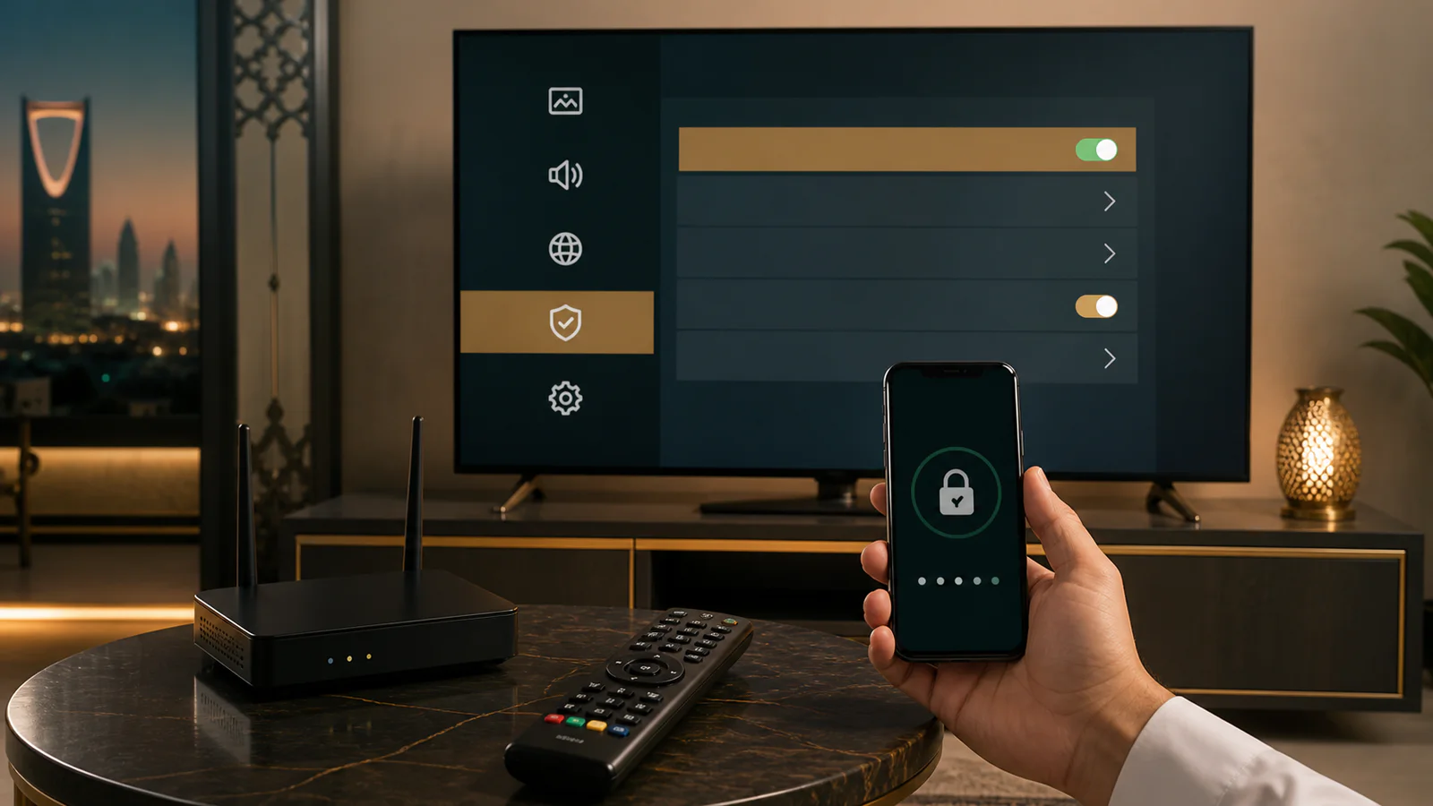 حماية اشتراك IPTV والتلفزيون الذكي